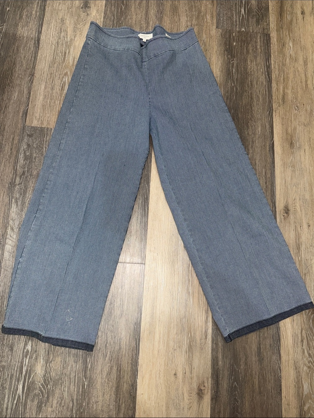 Wide Leg Blue Women's Pants